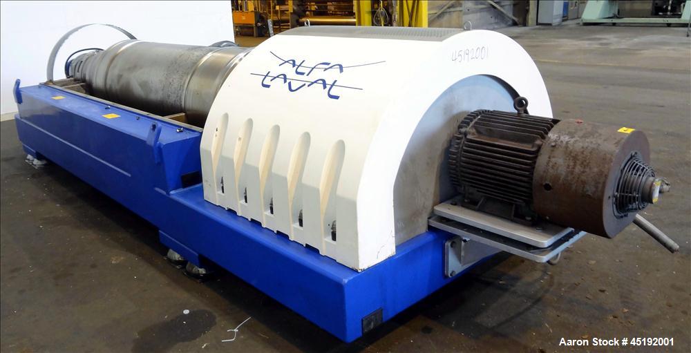 Used Stainless Steel Alfa Laval Solid Bowl Decanter Centrifuge