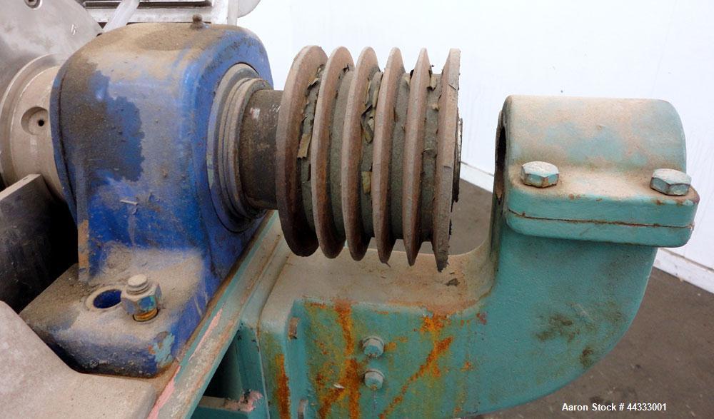 Used Alfa Laval NX-314 B-11 Solid Bowl Decanter Centrifuge. 316 Stainless steel product contact areas. Maximum bowl speed 3250 rpm, 70mm double lead conveyor, single row cake lined discharge ports, g...