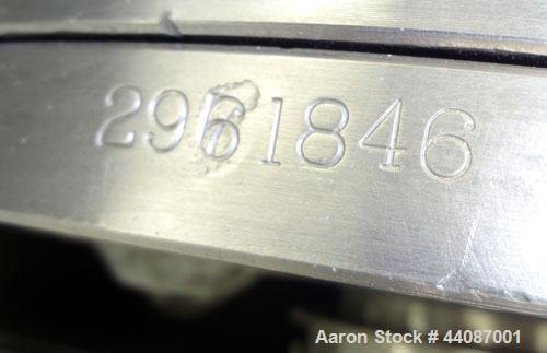 Used Alfa Laval UVNX-314B-11G Solid Bowl Decanter Centrifuge. 316 Stainless steel (product contact areas). approximate 70mm double lead conveyor, maximum bowl speed 3250 rpm, base, single row of line...