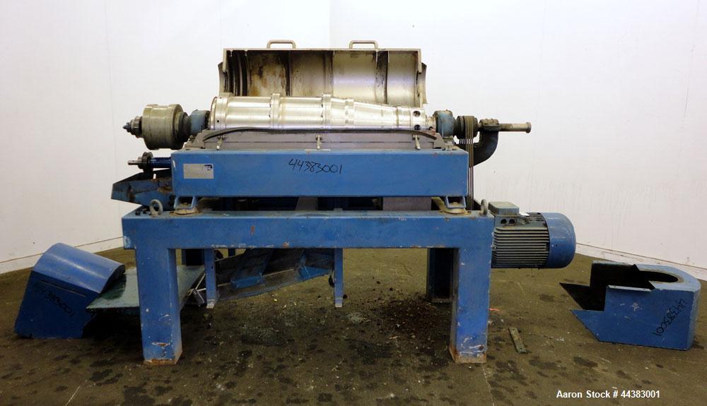 Used Stainless Steel Alfa Laval Solid Bowl Decanter Centrifuge