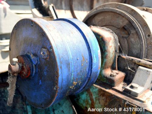Used Alfa Laval UVNX-418-B11 Solid Bowl Decanter Centrifuge (3 phase unit). 316 Stainless steel (product contact areas), maximum bowl speed 4000 rpm, single row of lined cake discharge ports, 110 mm ...