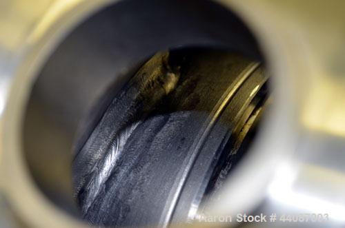 Used Alfa Laval UVNX-418 (2 or 3 phase) Solid Bowl Decanter Centrifuge. 316 Stainless steel (product contact areas). single lead conveyor, single row of lined cake discharge ports,  cake discharge ca...