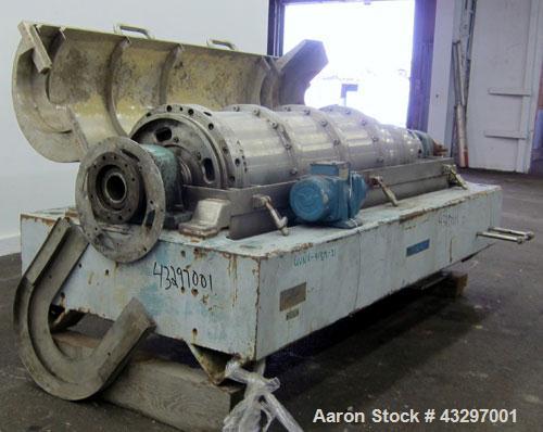 Used Stainless Steel Alfa Laval Solid Bowl Decanter Centrifuge, UVNX-418B-31 