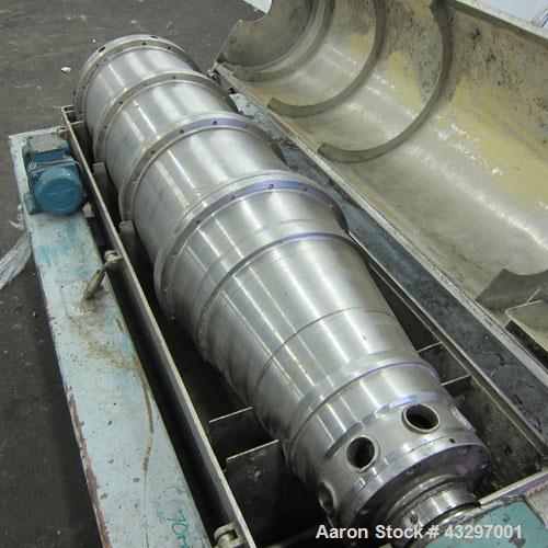 Used Stainless Steel Alfa Laval Solid Bowl Decanter Centrifuge, UVNX-418B-31 