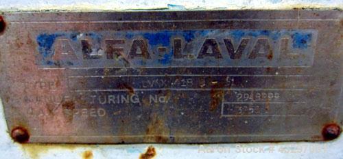 Used Stainless Steel Alfa Laval Solid Bowl Decanter Centrifuge, UVNX-418B-31 
