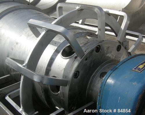 USED: Alfa Laval UVNX-418B-31G (2/3 phase) solid bowl decanter centrifuge. 316 stainless steel construction on product contact areas, max speed 4000 rpm, 3" single lead conveyor with welded hardfacin...