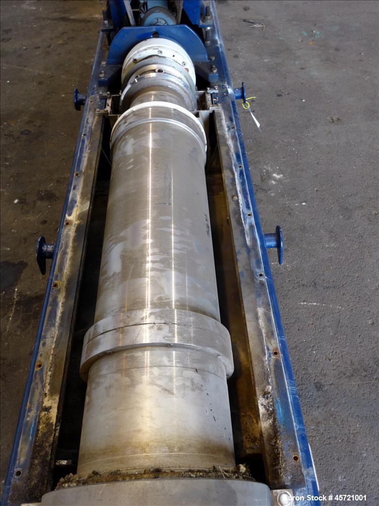 Used Andritz D3LL-C30CHP Solid Bowl Decanter Centrifuge, 316 Stainless Steel (product contact areas). Maximum bowl speed 4000 rpm, 10 degrees beach contour, 6" Single lead conveyor with single row li...