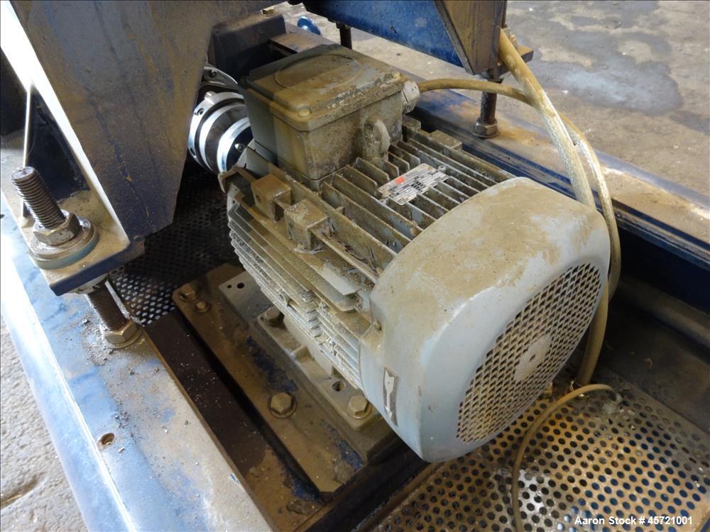 Used Andritz D3LL-C30CHP Solid Bowl Decanter Centrifuge, 316 Stainless Steel (product contact areas). Maximum bowl speed 4000 rpm, 10 degrees beach contour, 6" Single lead conveyor with single row li...