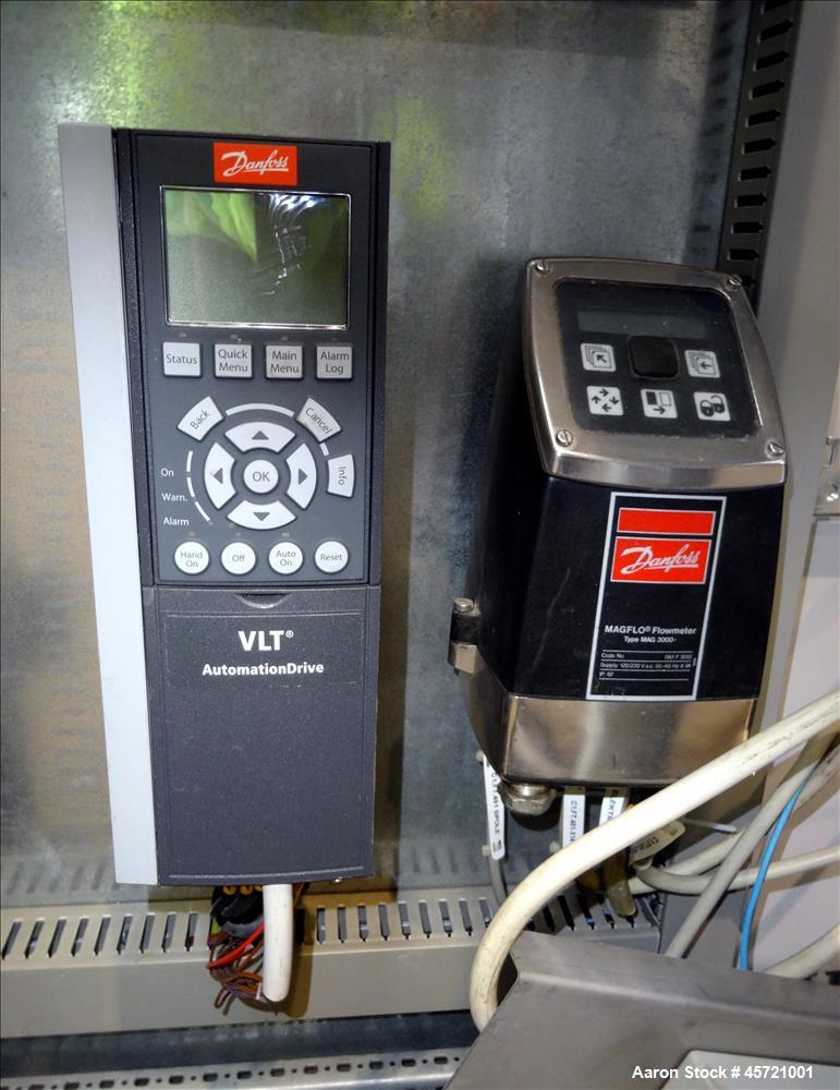 Used Andritz D3LL-C30CHP Solid Bowl Decanter Centrifuge, 316 Stainless Steel (product contact areas). Maximum bowl speed 4000 rpm, 10 degrees beach contour, 6" Single lead conveyor with single row li...