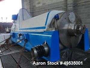 Used Andritz D5LC30CHP Food Grade Solid Bowl Decanter Centrifuge.