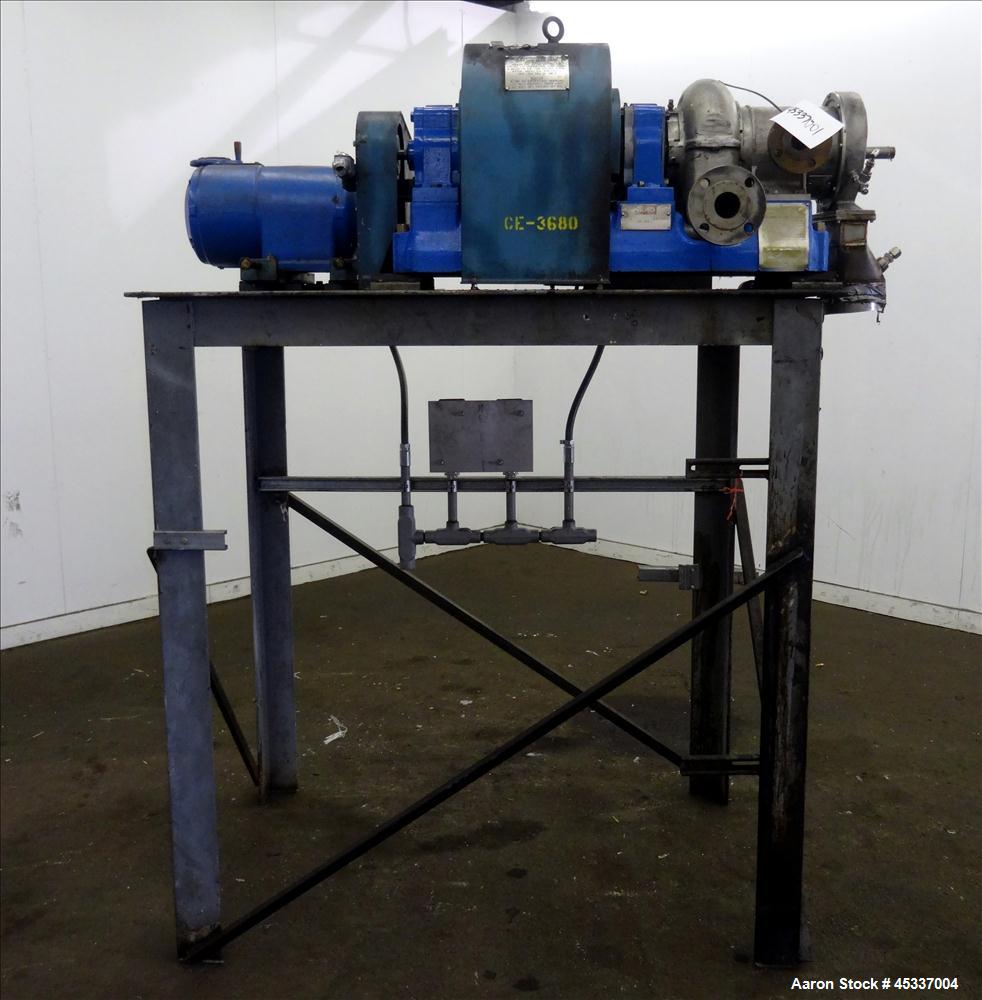Used Bird Solid Bowl Decanter Centrifuge, 0100