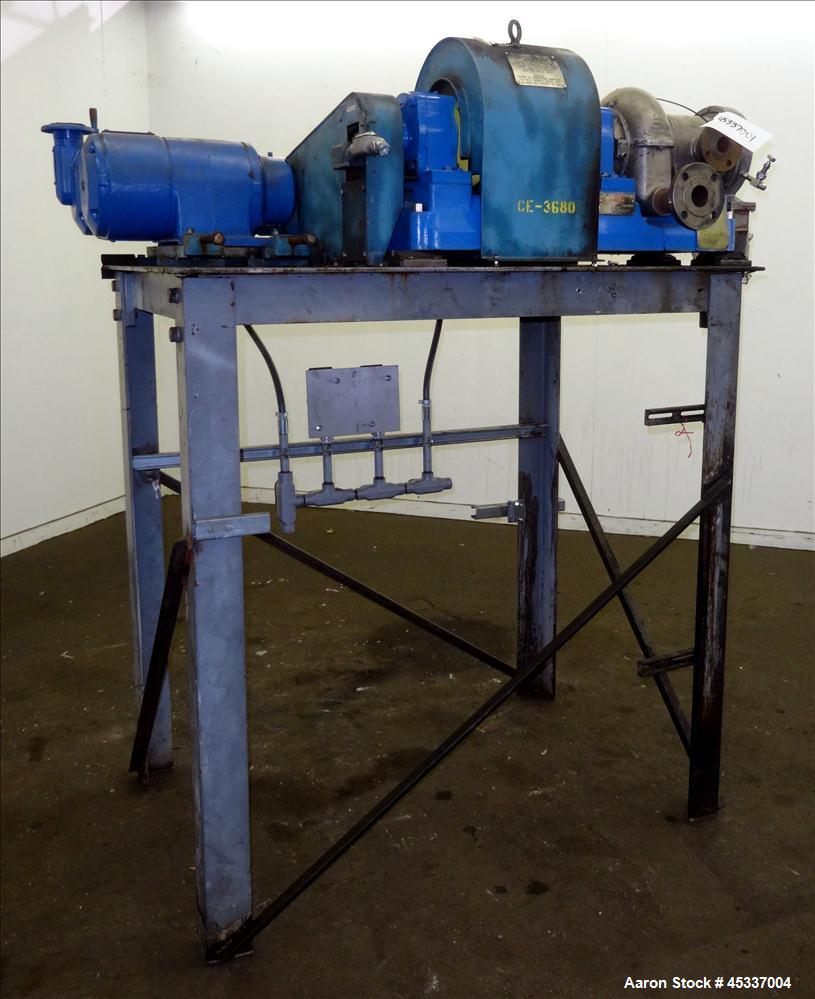 Used Bird Solid Bowl Decanter Centrifuge, 0100