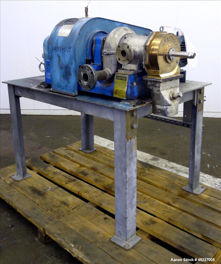 Used Bird 0100 Solid Bowl Decanter Centrifuge