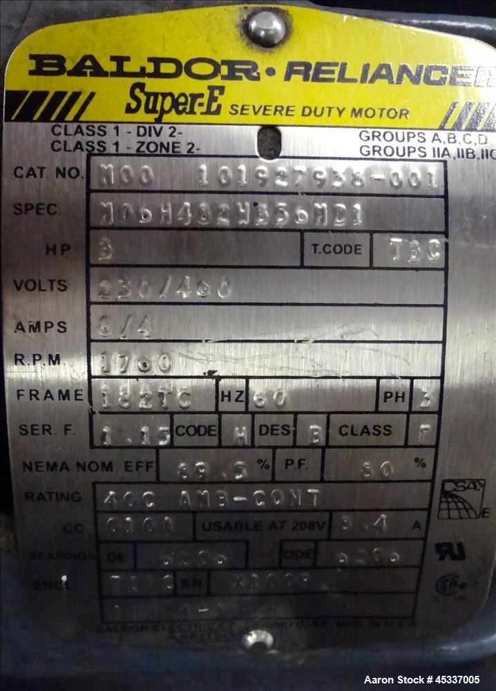 Used Bird 0100 Solid Bowl Decanter Centrifuge