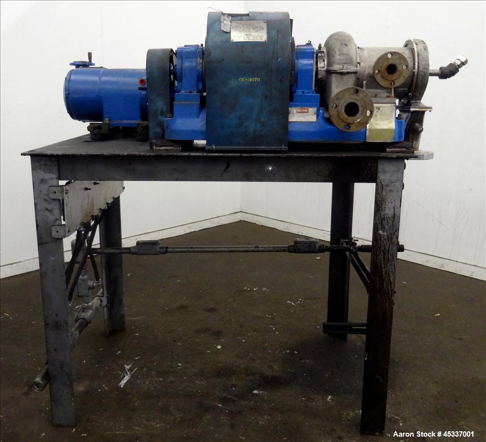 Used Bird Solid Bowl Decanter Centrifuge, Model 0100