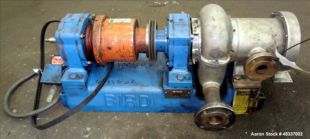 Used Bird Solid Bowl Decanter Centrifuge, 0100