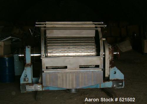 Unused-UNUSED: Bird 12" x 30" solid bowl decanter centrifuge. Stainless steelconstruction on product contact areas, oil bath pillow blocks, base,casing, gearbox with safety guard.