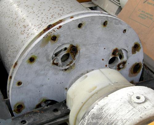 Used Bird 12 x 30 Screen Bowl Decanter Centrifuge. 316 Stainless Steel. Max bowl speed 4000 RPM, left hand design, 15 degree beach, hogged out cake ports with wear liners and epicentric plate dams, 4...