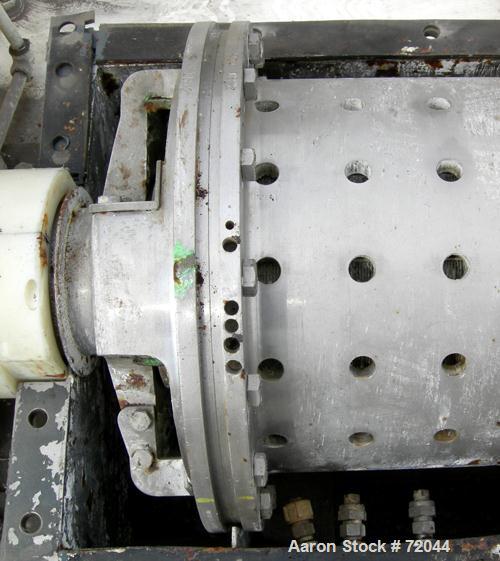 Used Bird 12 x 30 Screen Bowl Decanter Centrifuge. 316 Stainless Steel. Max bowl speed 4000 RPM, left hand design, 15 degree beach, hogged out cake ports with wear liners and epicentric plate dams, 4...
