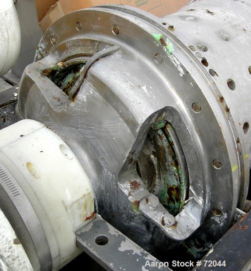 Used Bird 12 x 30 Screen Bowl Decanter Centrifuge. 316 Stainless Steel. Max bowl speed 4000 RPM, left hand design, 15 degree beach, hogged out cake ports with wear liners and epicentric plate dams, 4...