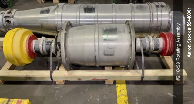 Used-Bird 18" x 28" Decanter Centrifuge. Stainless steel construction.  With base and rotating assembly.