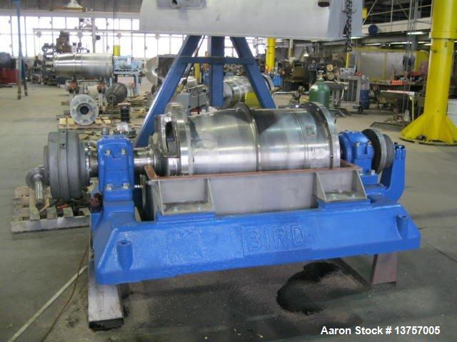 Used Rebuilt, Bird 24" x 38" Solid Bowl Decanter Centrifuge.