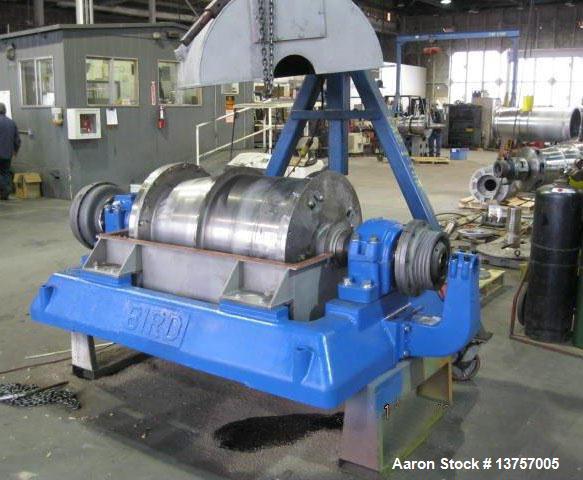 Used Rebuilt, Bird 24" x 38" Solid Bowl Decanter Centrifuge.