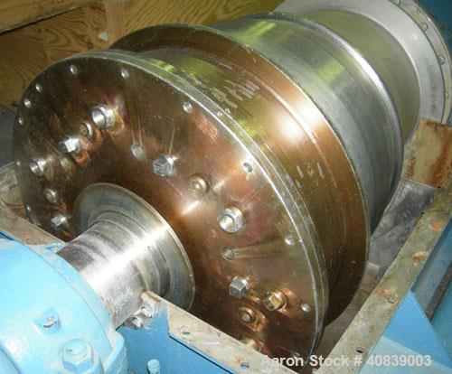 Used Bird 24" x 38" Solid Bowl Decanter Centrifuge. 316 Stainless steel construction (product contact areas). Maximum bowl speed 1800 rpm, 3" single lead conveyor with weld hardfacing wear protection...