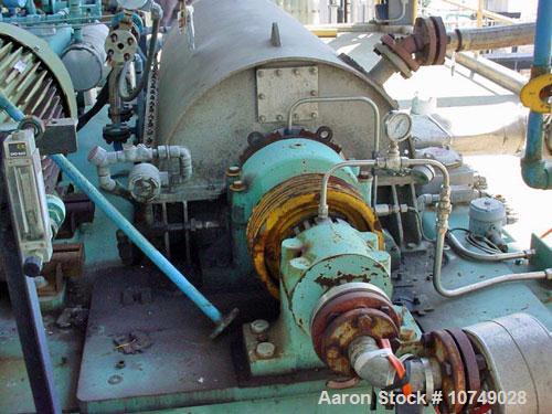 Used Bird 3600, 24" x 60", solid bowl decanter centrifuge. 316 stainless steel construction, right hand design (gearbox on liquid end), base, stainless steel casing, gearbox, purging seal, feed pipe,...