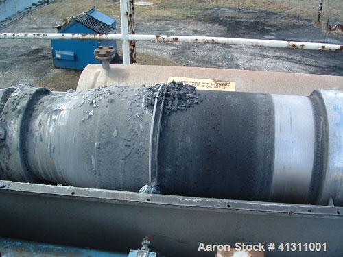 Used Bird Solid Bowl Centrifuge, model 2500. 75 hp motor, frame, etc.