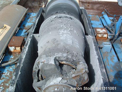 Used Bird Solid Bowl Centrifuge, model 2500. 75 hp motor, frame, etc.