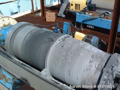 Used Bird Solid Bowl Centrifuge, model 2500. 75 hp motor, frame, etc.