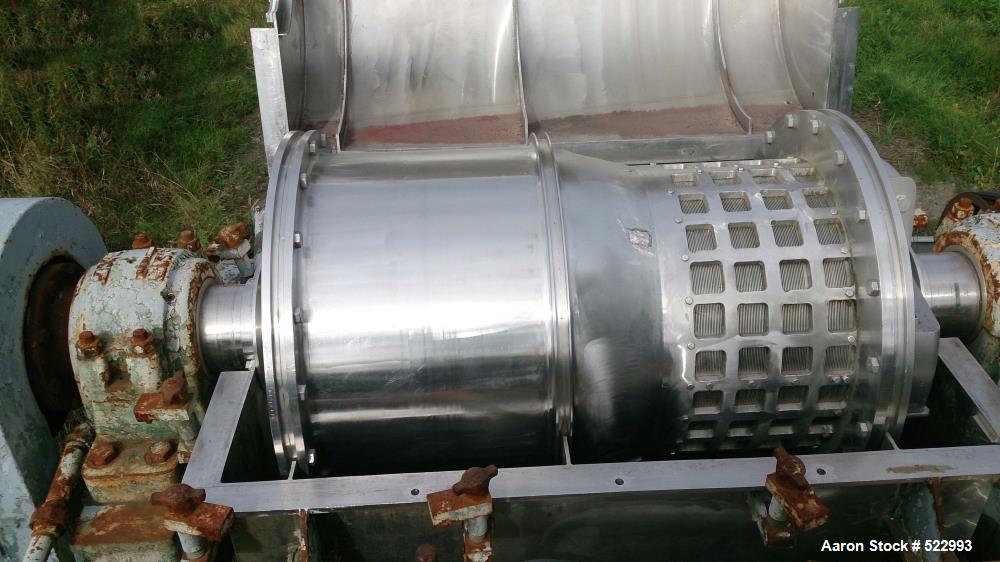 USED Bird 24 x 38 Screen Bowl Decanter Centrifug