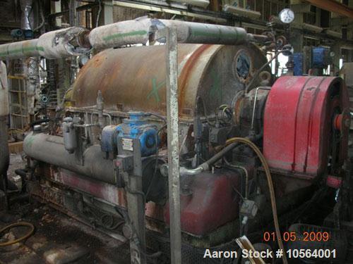 Used Bird/Broadbent 40" x 60" solid bowl decanter centrifuge. Stainless steel construction, hardfaced conveyor, stainless steel casing, base, gearbox, lube system, main drive motor.