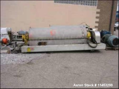 Used Stainless Steel Bird Solid Bowl Decanter Centrifuge