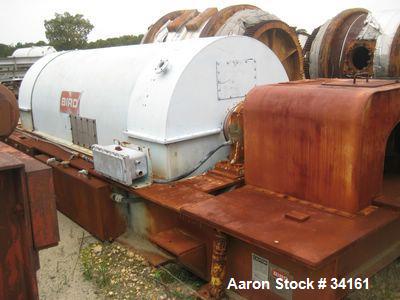 Used Stainless Steel Bird Solid Bowl Decanter Centrifuge, HB-64000