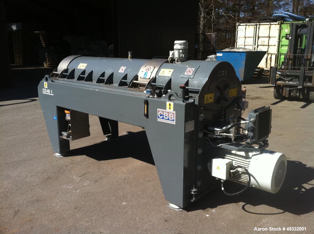 Used CBB Decanter Centrifuge, Model CD 40 I. 31