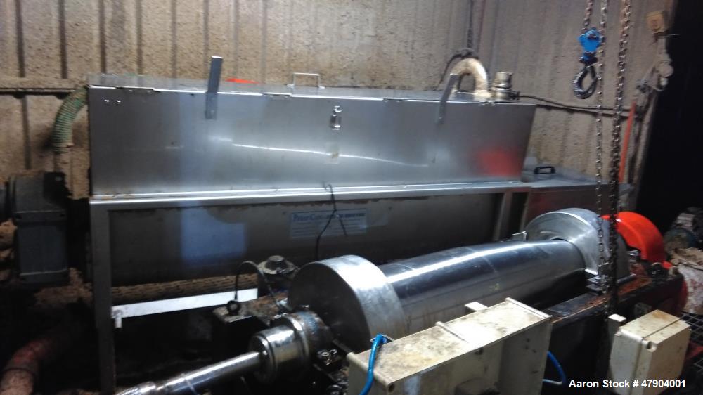 Used Centriquip CQ-3000 Solid Bowl Decanter Centrifuge. Max speed 4500 rpm, 3 x 415 V 50 HZ motor 18.5 Kw control panel. Mfg 2011. Unit is refurbished. Refurbishment includes:. Dismantle the Centrifu...