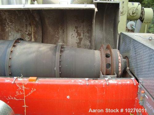 Used- Carbon Steel Solid Bowl Decanter Centrifuge, DDS K-181MC
