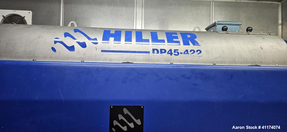 Hiller DP 45-422 Industrial Decanter Centrifuge with Duplex Stainless Bowl | Sludge Dewatering