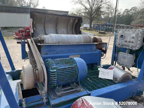 Used-Derrick DE-1000 "Drilling Mud" Solid Bowl Decanter Centrifuge Skid System