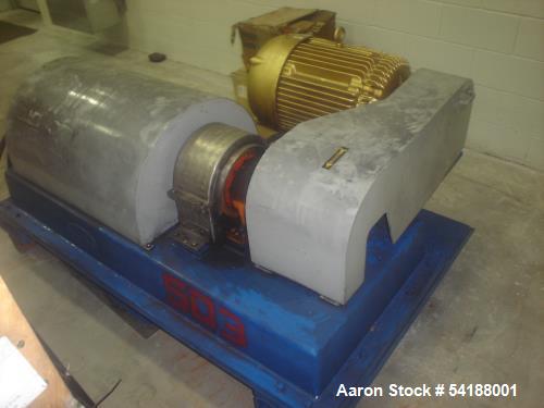 Used Dorr Oliver 12L Solid Bowl Decanter Centrifuge – Stainless Steel, 5000 RPM, Reconditioned