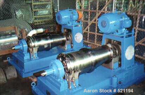 USED: Dorr Oliver 16L solid bowl decanter centrifuge. 316 stainlesssteel construction on product contact areas. Max bowl speed 4000,single lead conveyor with welded hardfacing, auger design cakedisch...