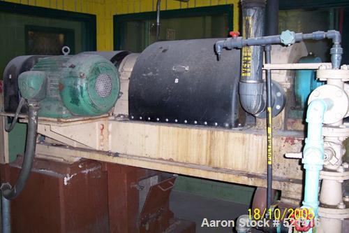 USED: Dorr Oliver 16L solid bowl decanter centrifuge. 316 stainlesssteel construction on product contact areas. Max bowl speed 4000,single lead conveyor with welded hardfacing, auger design cakedisch...