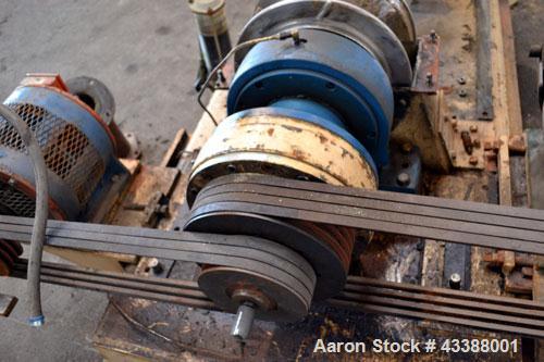 Used Dorr Oliver Merco 16L Solid Bowl Decanter Centrifuge. 316 Stainless steel construction (product contact area), maximum bowl speed 4000 rpm, 5” double lead conveyor with welded hardfacing, auger ...