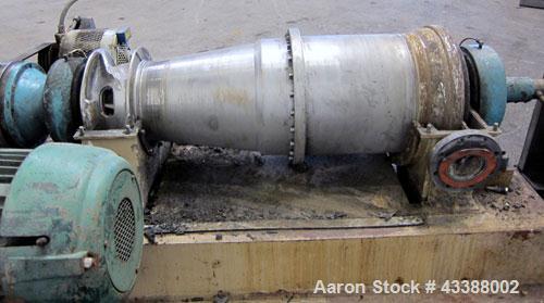 Used Stainless Steel Dorr Oliver Merco Solid Bowl Decanter Centrifuge
