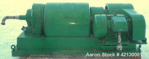 Used Dorr Oliver/Merco Z-16L Solid Bowl Decanter Centrifuge, 316 stainless steel construction (product contact areas), maximum bowl speed 4000 rpm, 3" single lead conveyor with welded hardfacing wear...