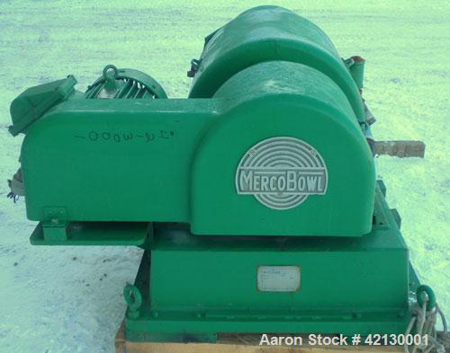 Used Dorr Oliver/Merco Z-16L Solid Bowl Decanter Centrifuge, 316 stainless steel construction (product contact areas), maximum bowl speed 4000 rpm, 3" single lead conveyor with welded hardfacing wear...
