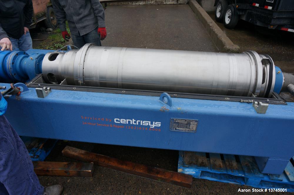 Used Flottweg K4D-4444 SortiCanter Centrifuge.