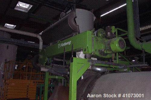 USED: Flottweg Sortikanter, type K4D-4444. 316 stainless steel construction on product contact parts. 2 solids, 1 liquid. Max bowl speed 3500 rpm by a 28.6 kW/30 kW-380 volt/50 cycle/3 ph motor. Comp...